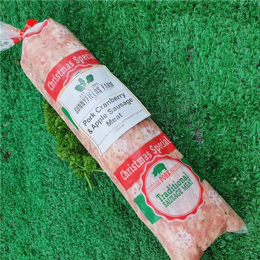 Pork, Cranberry & Apple Sausagemeat
